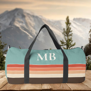 Retro Stripes Monogram Duffle Bag