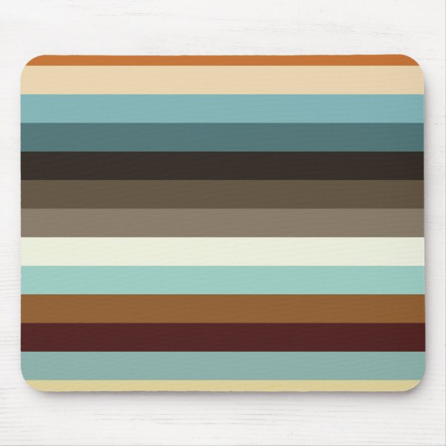 Retro Stripes Mouse Mat (Front)