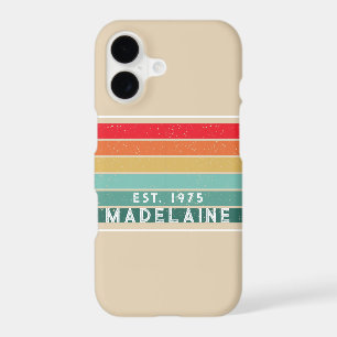 Retro Stripes Name Beige