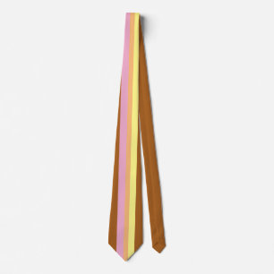 Retro Stripes Neck Tie (Orange Multi)