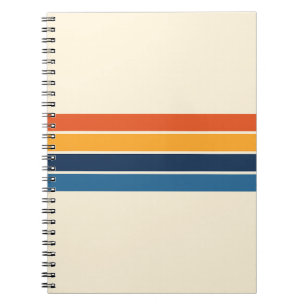 Retro Stripes Pattern 01 Notebook