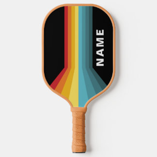 Retro Stripes Personalised  Pickleball Paddle
