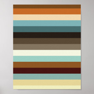 Retro Stripes Poster