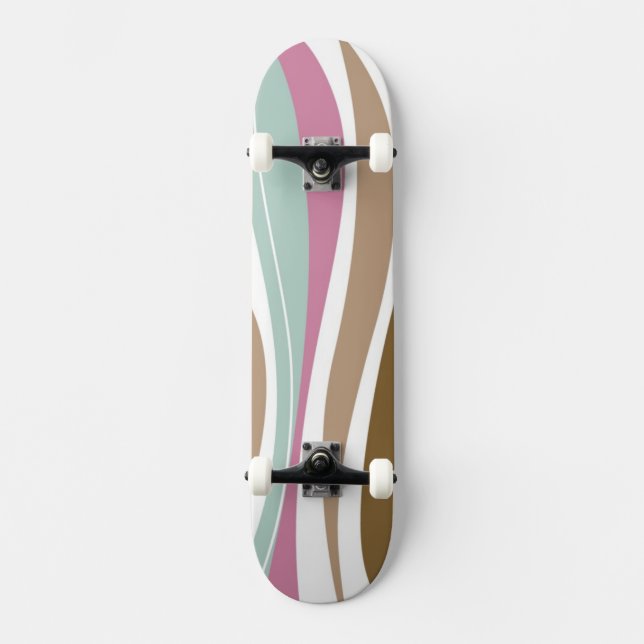 Retro Stripes Skateboard (Front)