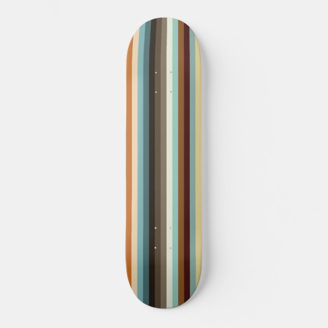 Retro Stripes Skateboard (Front)