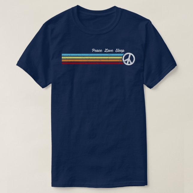 Retro Stripes Sleep T-Shirt (Design Front)