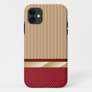 Retro Stripes & Strawberry Dots iPhone 5 Case