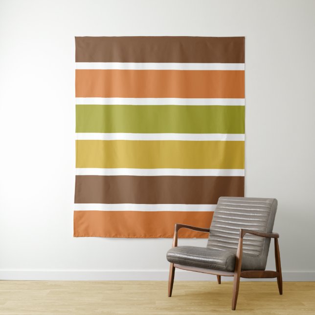 Retro Stripes tapestries (In Situ)