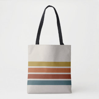 Retro Stripes Tote Bag