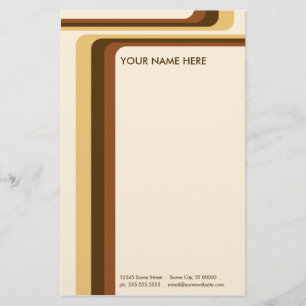 retro stripes : v.2 : stationery