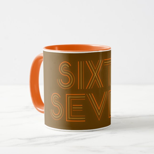 Retro Style 67 Mug (Front Left)