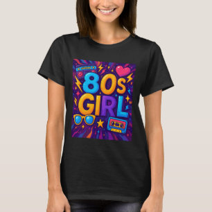 Retro Style 80s Girl Memory Lane Throwback 80's Vi T-Shirt