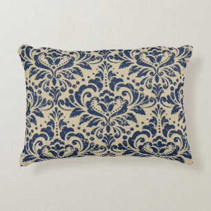 Retro Style: Abstract Floral Seamless Decorative Cushion