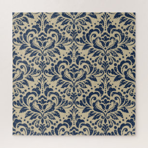 Retro Style: Abstract Floral Seamless Jigsaw Puzzle