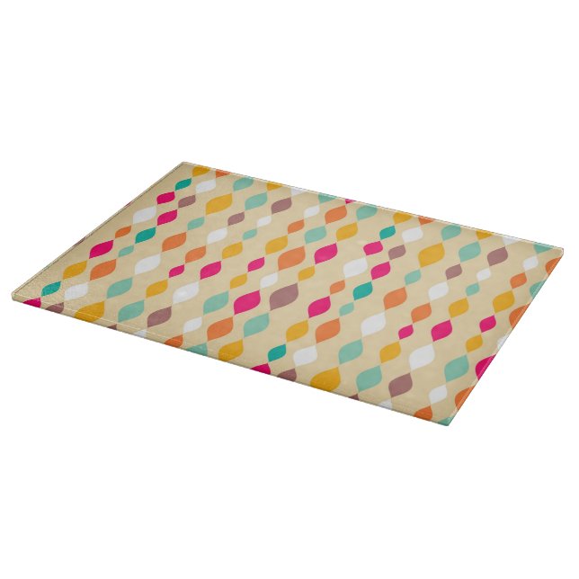 Retro style abstract pattern cutting board (Corner)