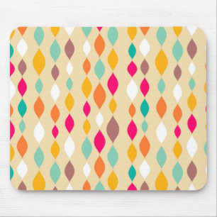 Retro style abstract pattern mouse mat