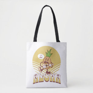 Retro style "Aloha" text design  Tote Bag