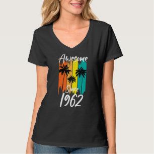 Retro Style Awesome Since 1962 Tees Vintage Origin