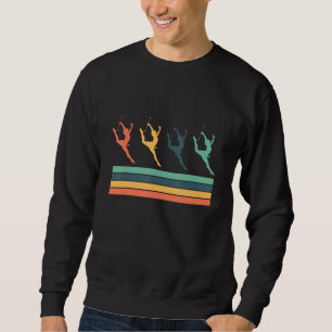 Retro Style Baton Twirling Twirler Majorettes Sweatshirt