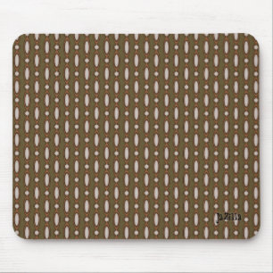 Retro Style Beaded Curtain Khaki Mouse Mat