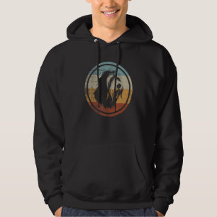 Retro Style Bearded Collie Dog Hoodie