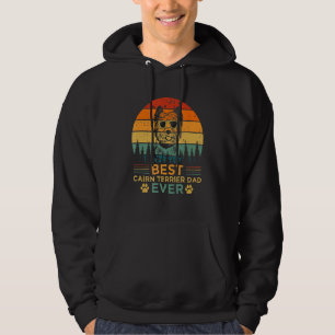 Retro Style Best Cairn Terrier Dad Ever Father's D Hoodie