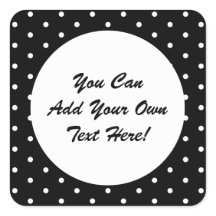 Retro Style Black and White Retro Polka Dots
