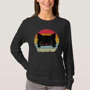 Retro Style Black Cat Vintage Graphic Men & Women T-Shirt