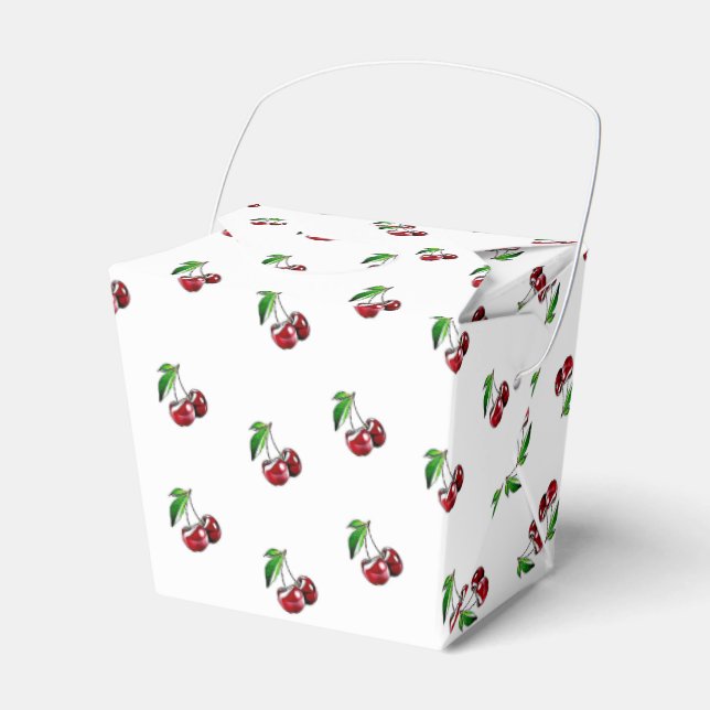 Retro Style Cherries Candy Box (Front Side)