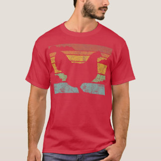 Retro Style Chicken Lover Funny Farmer Vintage Far T-Shirt