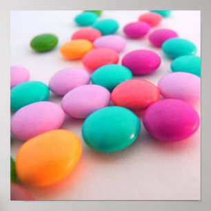 RETRO STYLE CHOCOLATE CANDY POSTER 12 x 12