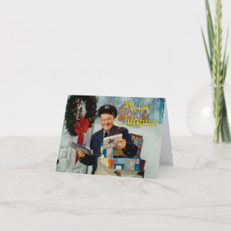 Retro-Style "Christmas Mail" Holiday Card