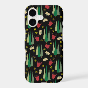 Retro Style Christmas Tree and Gifts Pattern