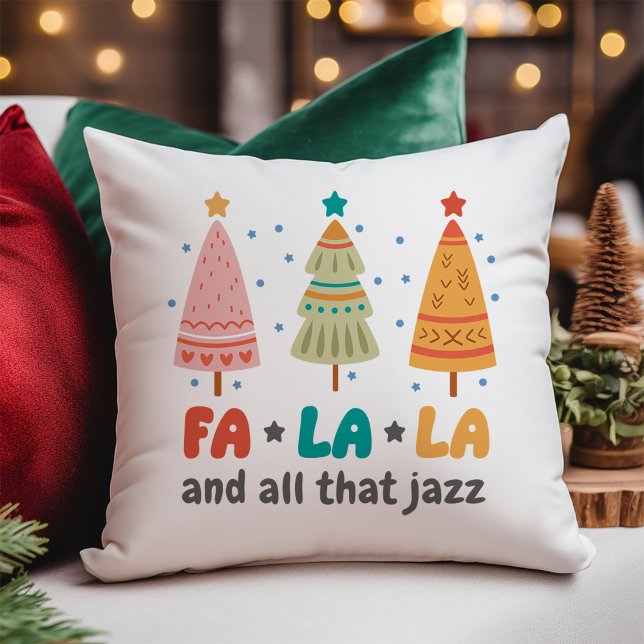 Retro Style Christmas Trees Holiday Cushion (Creator Uploaded)
