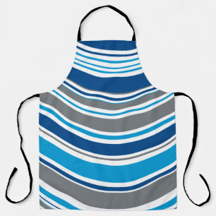 Retro style colours Waves  Apron