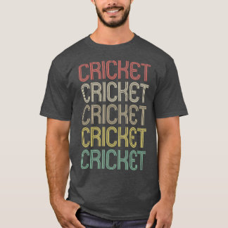 Retro Style Cricket Design  T-Shirt