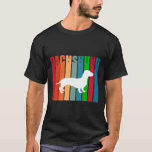 Retro Style Dachshund Vintage Lover Sausage Dog Mo T-Shirt