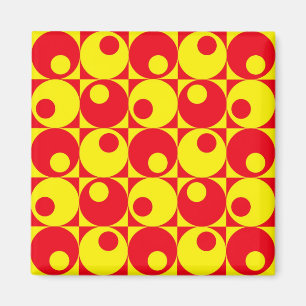 Retro style design magnet