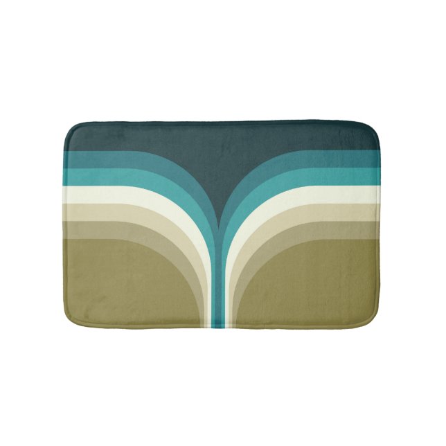 Retro style double arch decoration bath mat (Front)