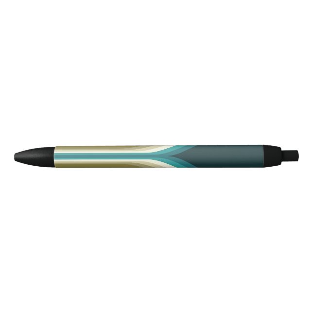 Retro style double arch decoration black ink pen (Front)