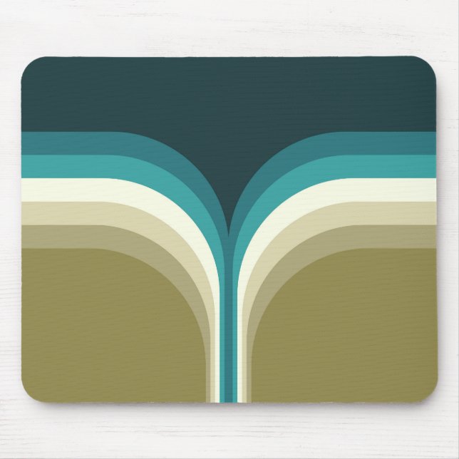 Retro style double arch decoration mouse mat (Front)