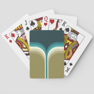 Retro style double arch decoration playing cards