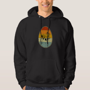 Retro Style Easter Egg Graphic Cool Easter Day Mak Hoodie