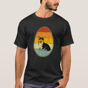 Retro Style Easter Egg Graphic Easter Day Corgi Do T-Shirt