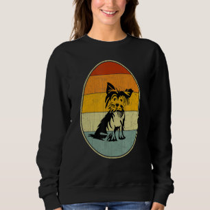 Retro Style Easter Egg Graphic Easter Day Yorkshir Sweatshirt