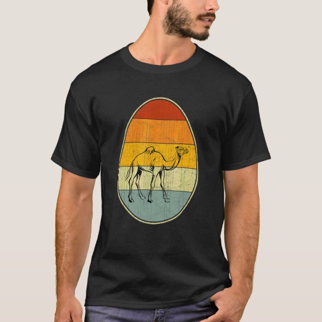 Retro Style Easter Egg Graphic Funny Easter Day Ca T-Shirt (Front)