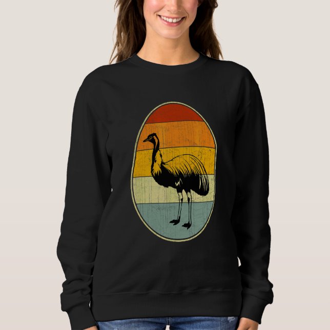 Retro Style Easter Egg Graphic Funny Easter Day Em Sweatshirt (Front)