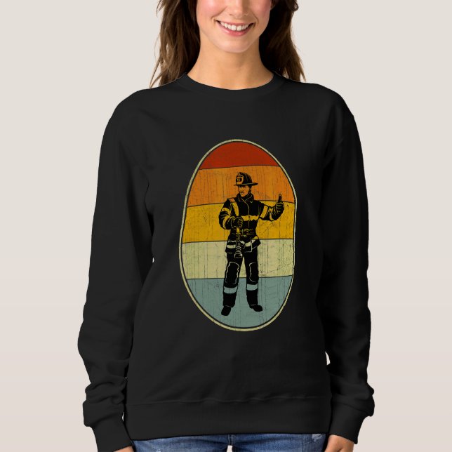 Retro Style Easter Egg Graphic Funny Easter Day Fi Sweatshirt (Front)