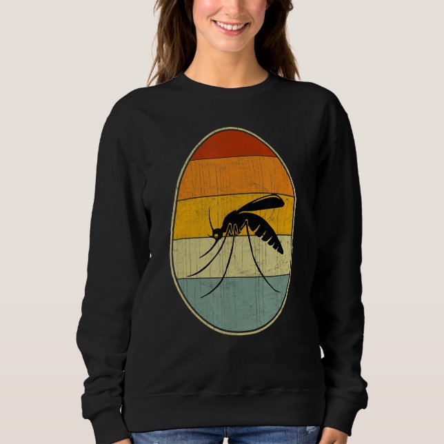 Retro Style Easter Egg Graphic Funny Easter Day Mo Sweatshirt (Front)