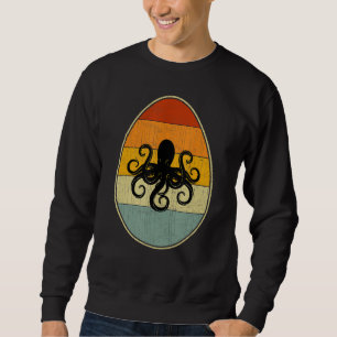 Retro Style Easter Egg Graphic Funny Easter Day Oc Sweatshirt